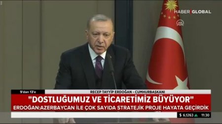 Ərdoğanın Azərbaycan səfəri ilə bağlı açıqlamaları Türkiyə telekanalında...