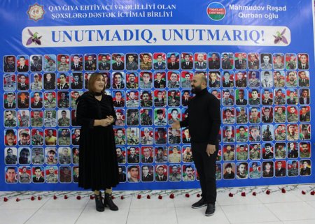 Qayğıya ehtiyacı və Əlilliyi olan Şəxslərə Dəstək" İctimai Birliyin təşəbbüsü ilə "Unutmadıq, unutmarıq" adlı tədbir keçirilib
