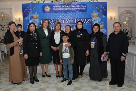 QHT rəhbəri Yasəmən Qəyyumlu İmişlidə şəhid ailələri üçün iftar süfrəsi təşkil edib