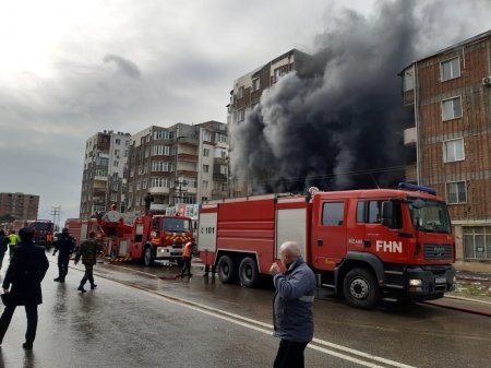 Bakıda hoteldə yanğın olub